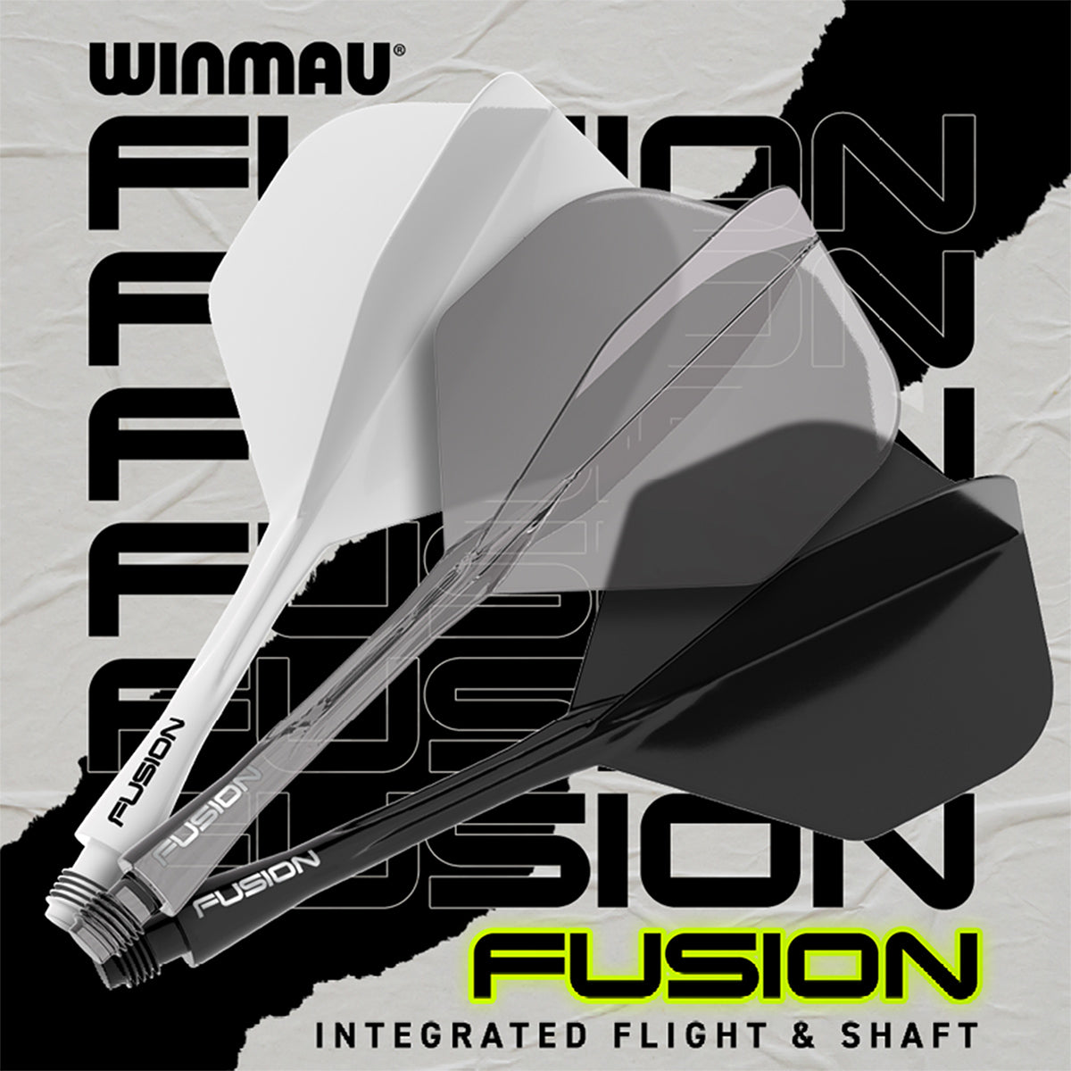 Flights Winmau Fusion Schwarz