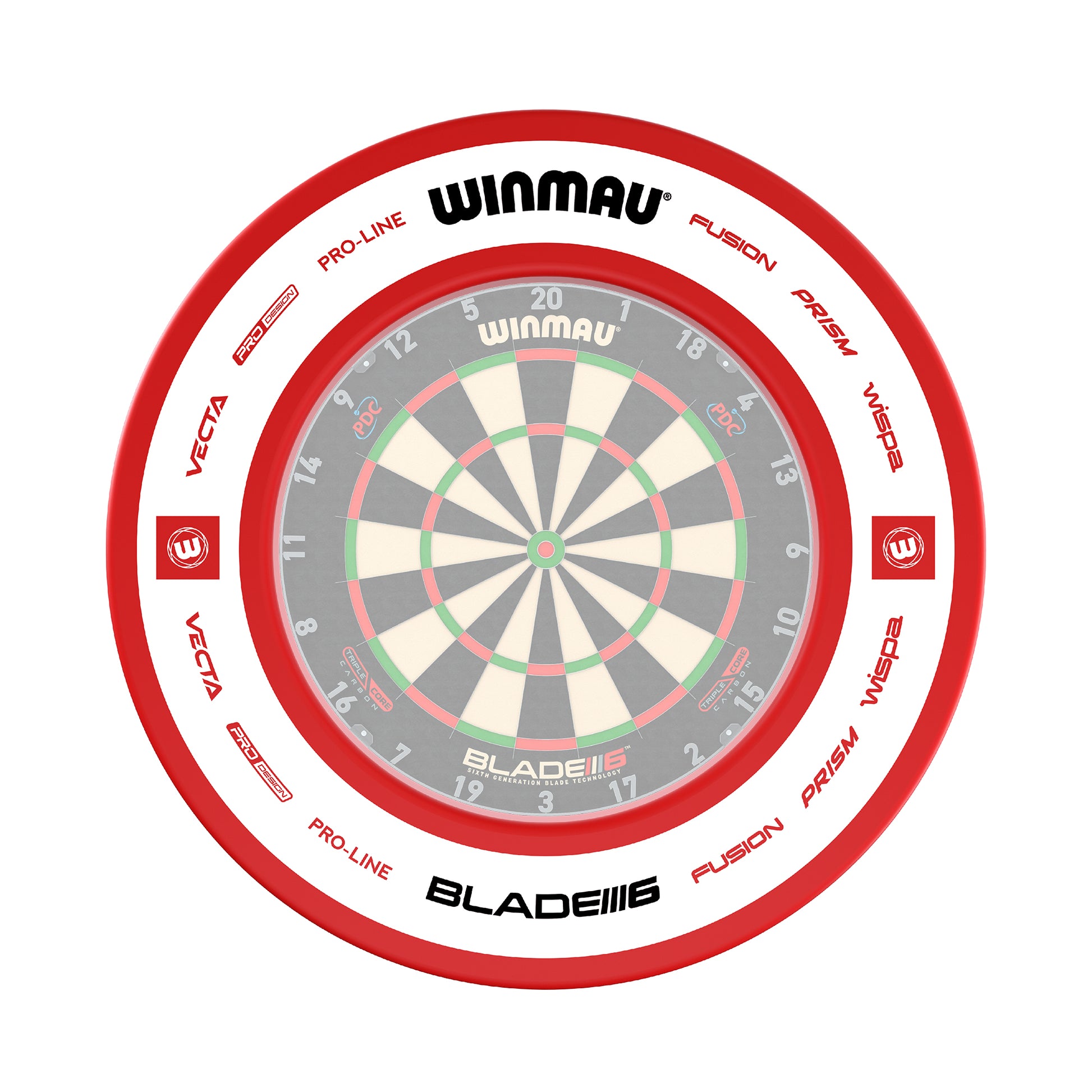 Winmau Pro Line Blade 6 2.0 Red - Dartboard Surround