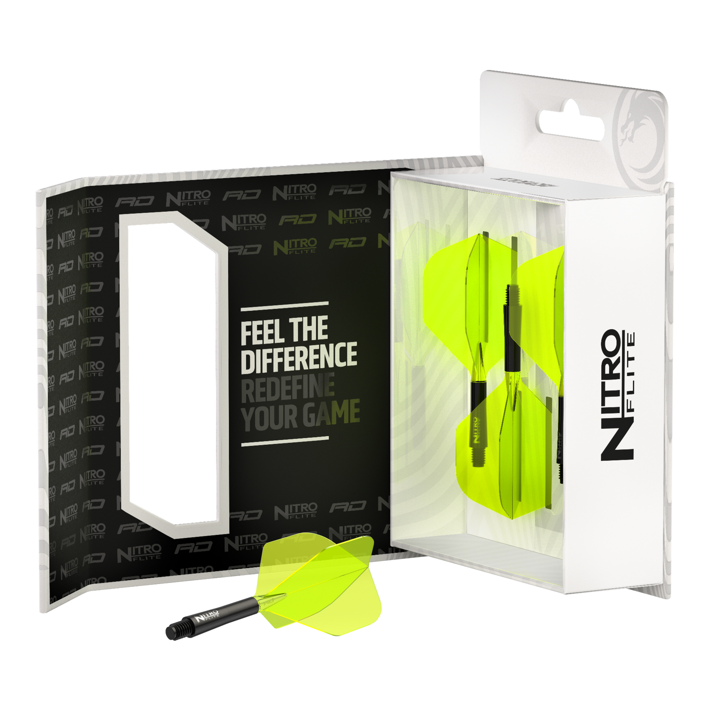 Image of Red Dragon Nitroflite Black/Yellow No2 Flights