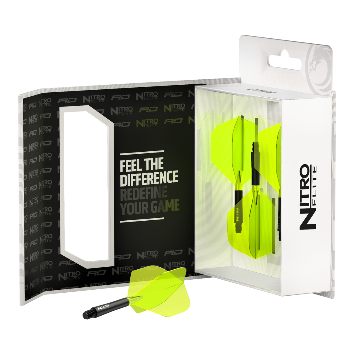Red Dragon Nitroflite Black/Yellow No2 Flights