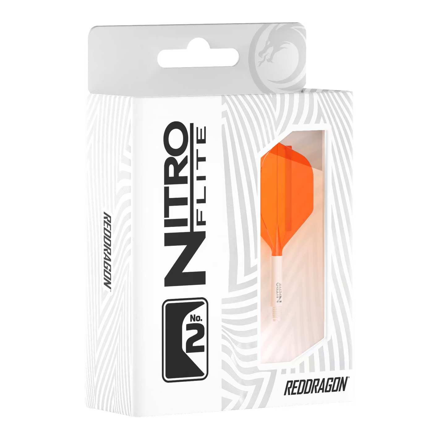 Image of Red Dragon Nitroflite White Shaft Orange Flights No2