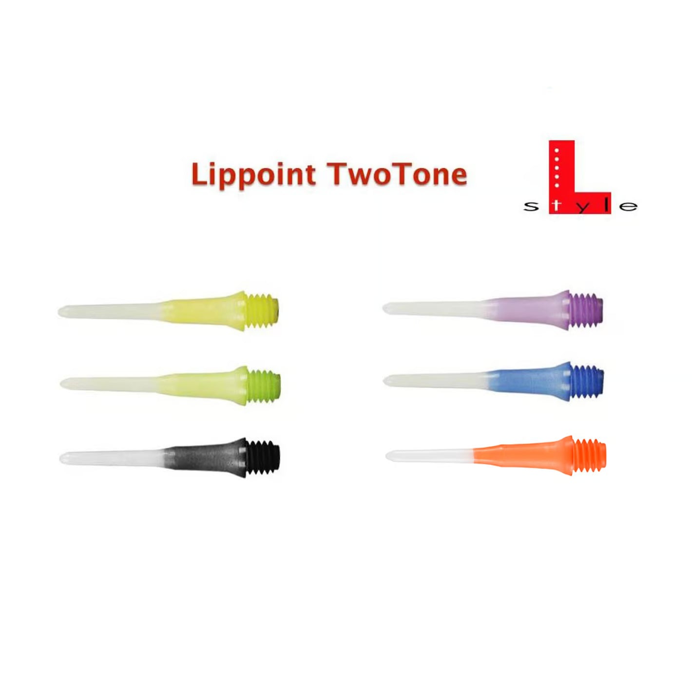 Lippoint Two Tone 30er Pack – Hochwertige E-Dart Spitzen in verschiedenen Farben