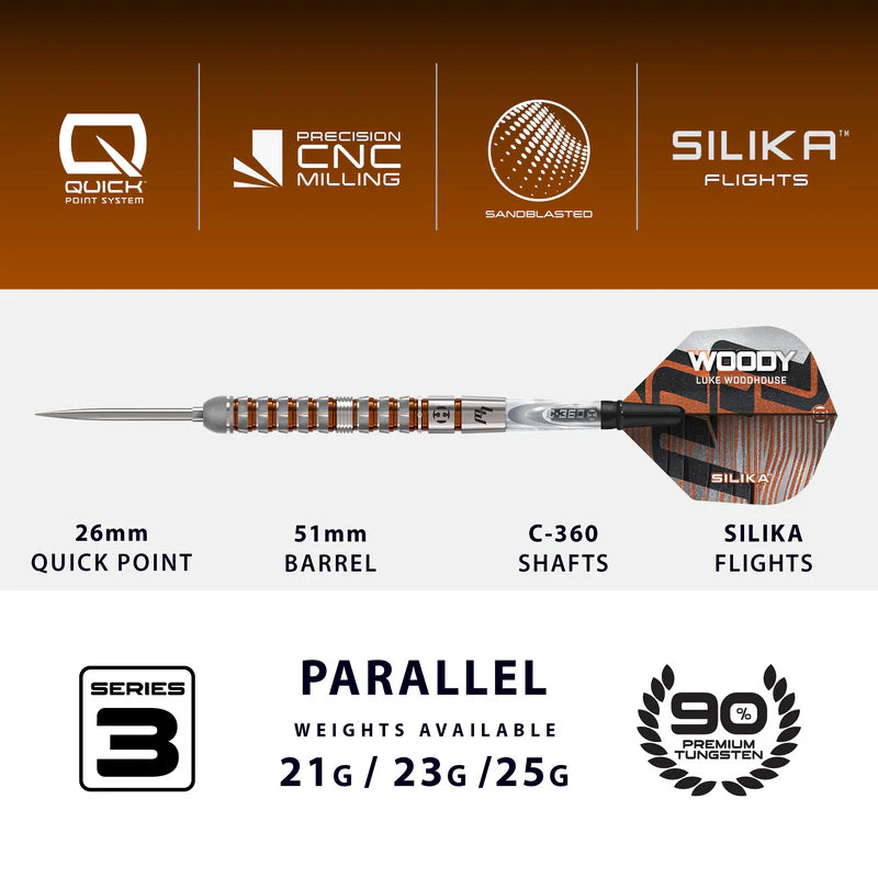 Luke Woodhouse Series 3 90% Tungsten Steeldart
