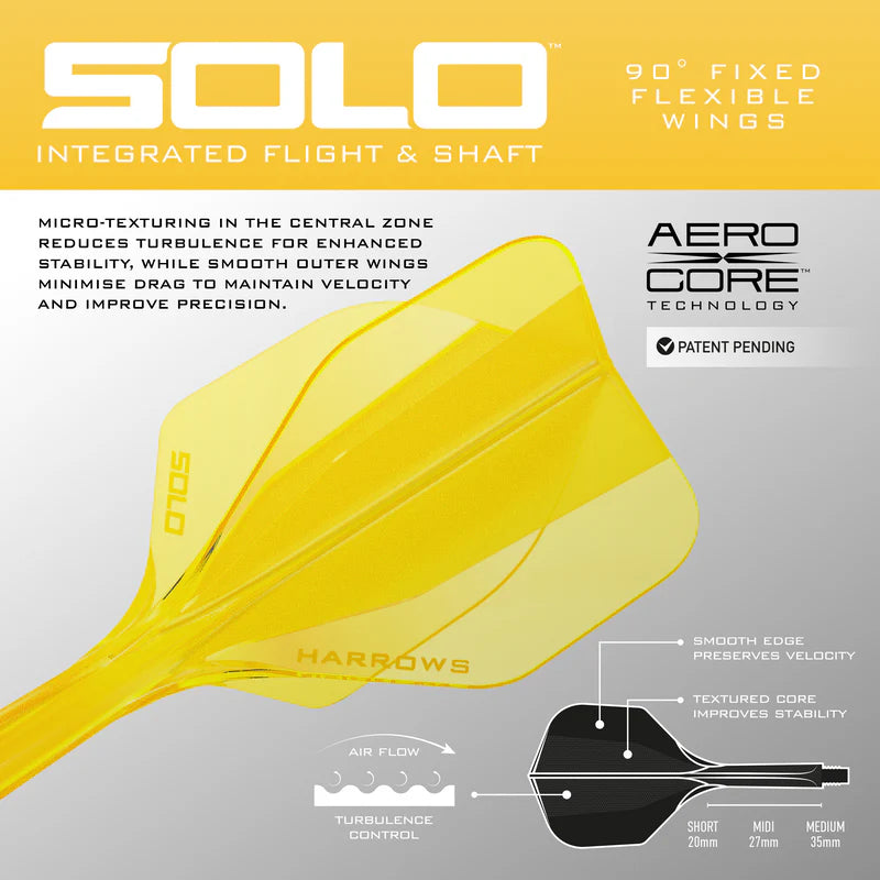 Image of Harrows Solo Flight-Shaft-System NO. 6 in Gelb