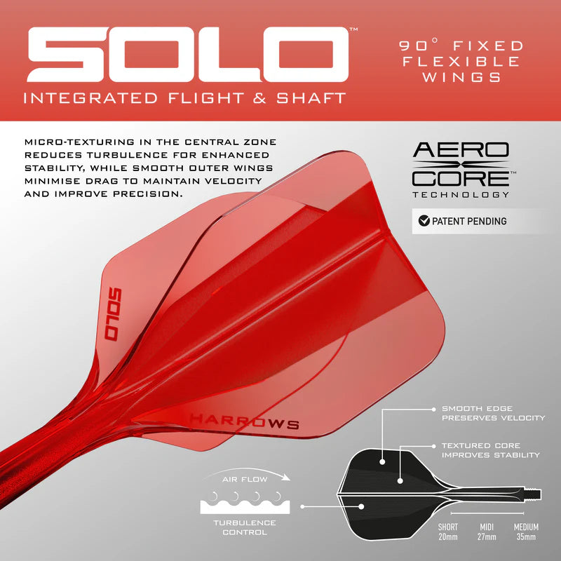Image of Harrows Solo Flight-Shaft-System NO. 6 in Rot
