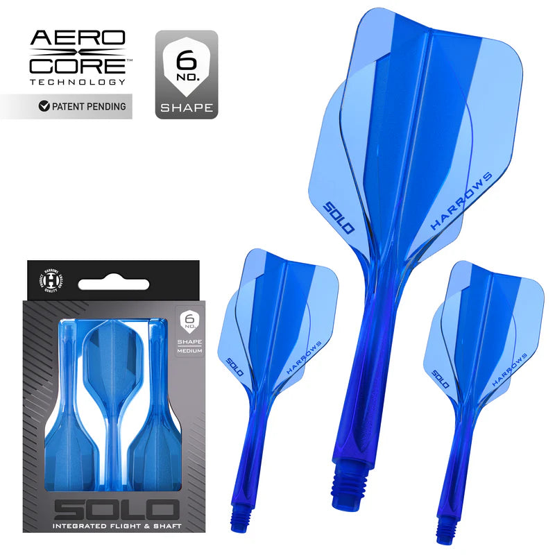 Harrows Solo Flight-Shaft-System NO. 6 in Blau