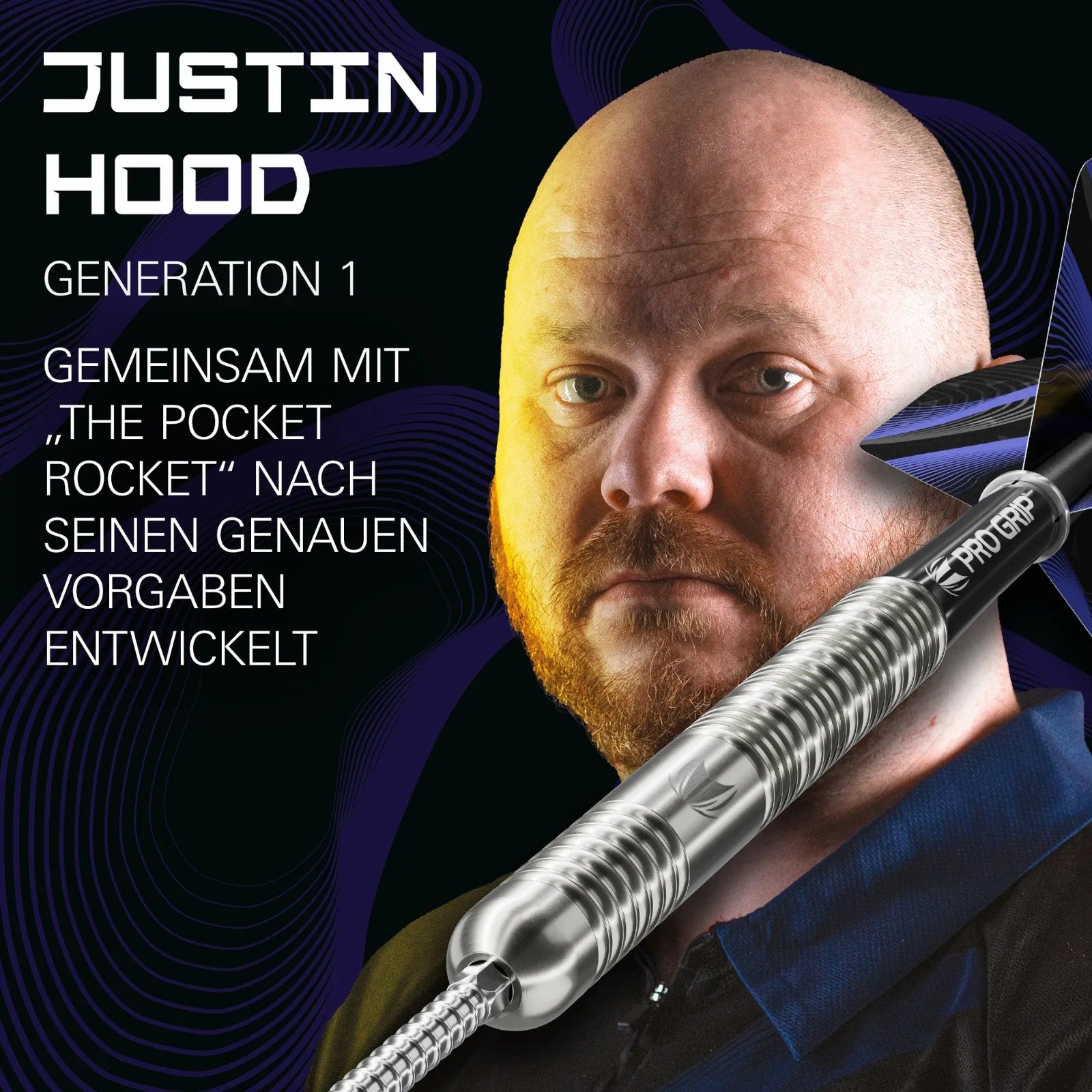 Image of Target Justin Hood Swiss Point Steeldarts 23g – 90% Tungsten