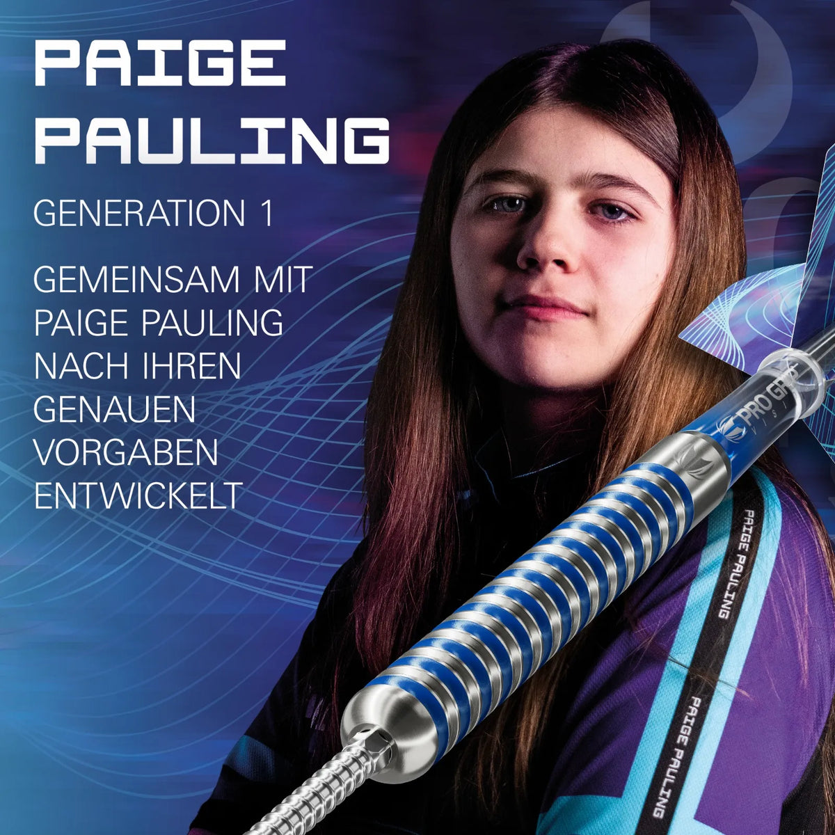 Target Paige Pauling GEN1 Swiss Point Steeldarts 22g – 90% Tungsten